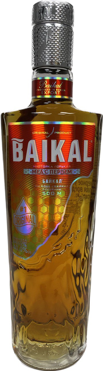 Байкал мед с перцем 0,5 л.40%