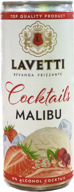 Лаветти-Малибу Шпритц газированный сладкий 0,25 л.8%