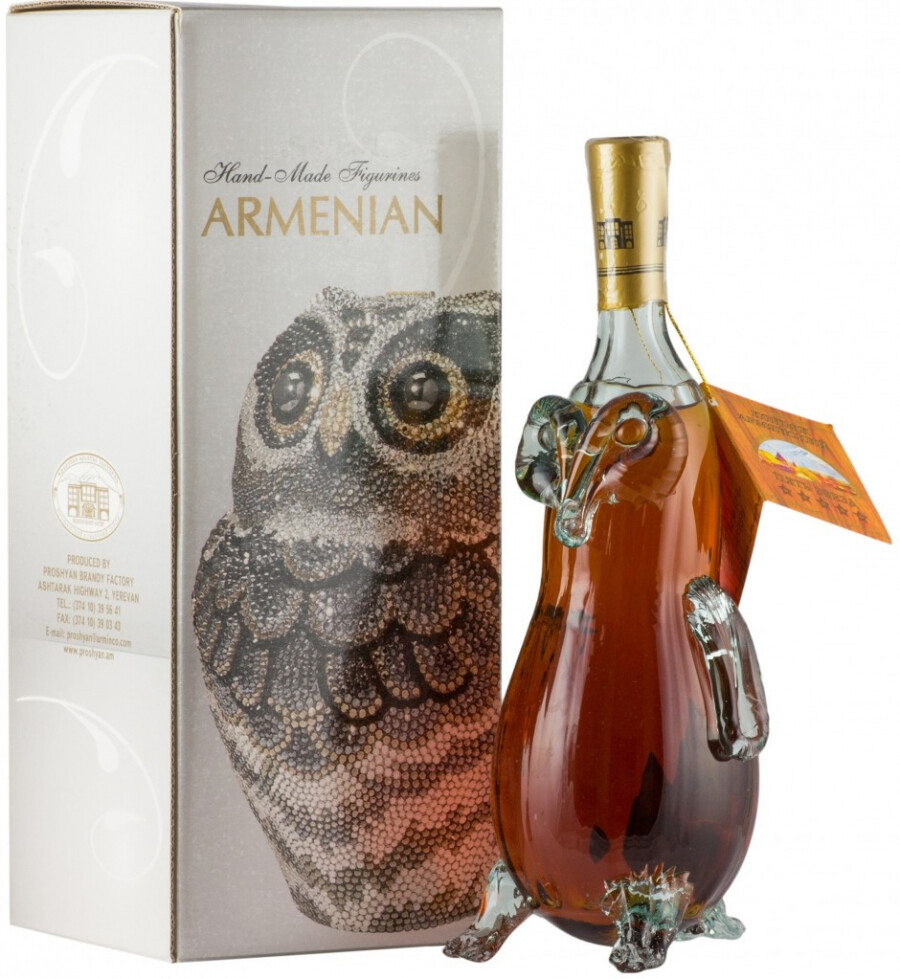 Армянский коньяк  5 звезд подарочная упаковка "Сова" 0,5 40%